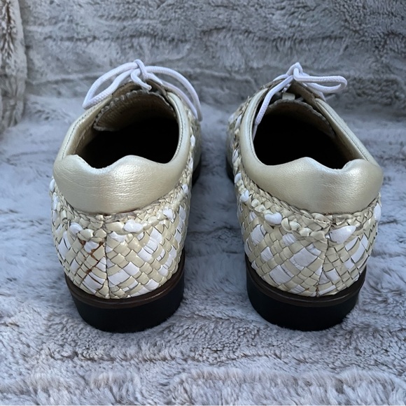 AEROGREEN UNISEX/Women’s Golf Shoes Size 10 Hand Woven Leather, made in ITALY - Picture 10 of 12